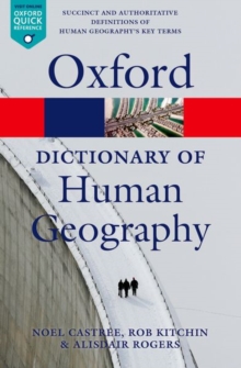 Image for A dictionary of human geography