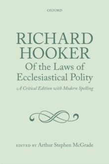 Image for Richard Hooker, Of the Laws of Ecclesiastical Polity