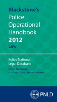Image for Blackstone's Police Operational Handbook: Law