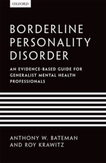 Image for Borderline personality disorder  : an evidence-based guide for generalist mental health professionals