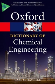 Image for A dictionary of chemical engineering