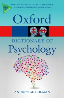 Image for A dictionary of psychology