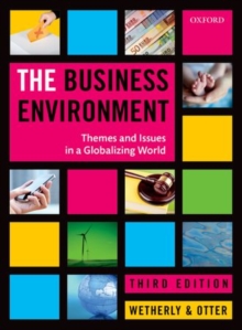 Image for The business environment  : themes and issues in a globalizing world