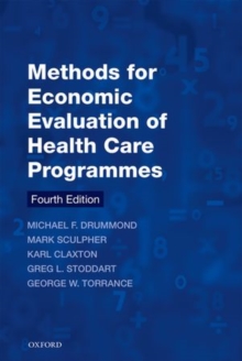 Image for Methods for the Economic Evaluation of Health Care Programmes