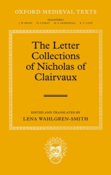 Image for The Letter Collections of Nicholas of Clairvaux