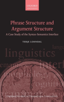 Phrase Structure and Argument Structure