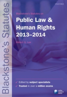 Image for Blackstone's Statutes on Public Law and Human Rights 2013-2014