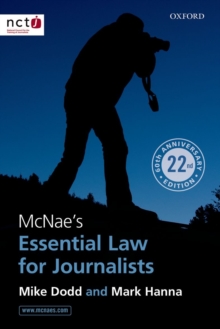 Image for McNae's Essential Law for Journalists