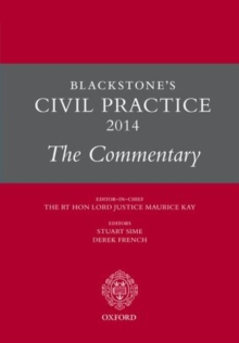 Image for Blackstone's Civil Practice 2014: The Commentary