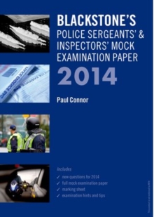 Image for Blackstone's police sergeants' & inspectors' mock examination paper 2014