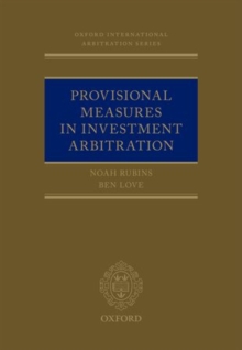 Image for Provisional measures in investment arbitration