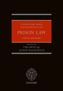 Image for Livingstone, Owen, and Macdonald on prison law