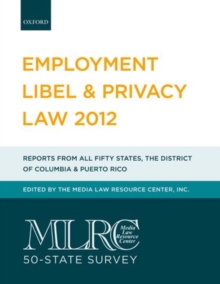 Image for MLRC 50-State Survey: Employment Libel & Privacy Law 2012