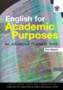 Image for English for Academic Purposes: An Advanced Resource Book