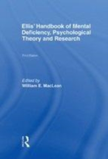 Image for Ellis' Handbook of mental deficiency, psychological theory and research