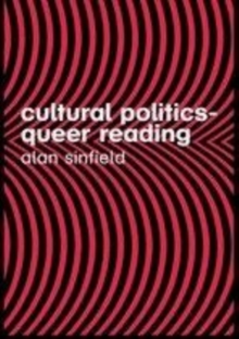 Image for Cultural politics - queer reading