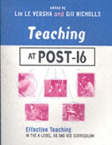 Image for Teaching at post-16: effective teaching in the A-level, AS and VCE curriculum