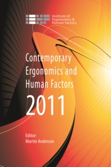 Image for Contemporary ergonomics and human factors 2011