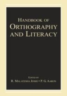 Image for Handbook of orthography and literacy