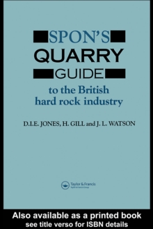 Image for Spon's quarry guide to the British hard rock industry
