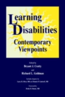Image for Learning disabilities: contemporary viewpoints