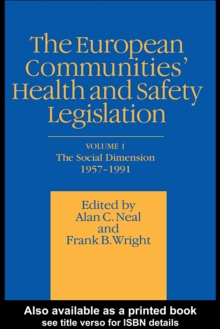 Image for The European Communities' health and safety legislation