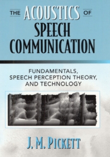 Image for The Acoustics of Speech Communication