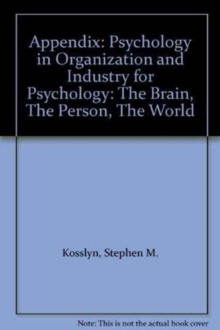 Image for Psychology in Organization and Industry for Psychology