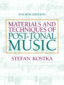 Image for Materials and techniques of post-tonal music