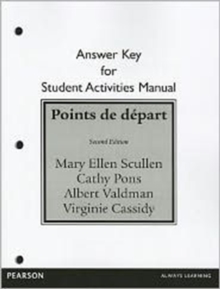 SAM Answer Key for for Points de depart