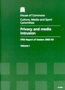 Image for Privacy and Media Intrusion : Fifth Report