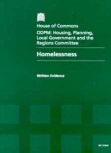Image for Homelessness [vol. 2] Written Evidence : House of Commons Papers 2003-04 1116-II