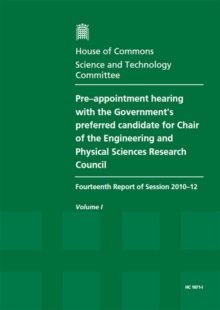 Image for Pre-appointment hearing with the Government's preferred candidate for chair of the Engineering and Physical Sciences Research Council