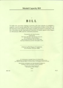 Image for Mental Capacity Bill