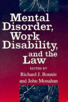 Image for Mental Disorder, Work Disability, and the Law
