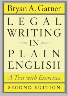 Image for Legal writing in plain English  : a text with exercises