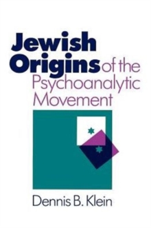 Image for Jewish Origins of the Psychoanalytic Movement