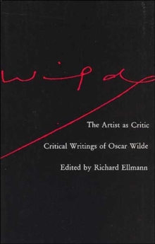 Image for The Artist as Critic