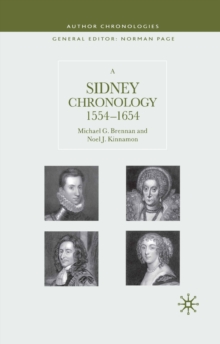 Image for A Sidney chronology, 1554-1654