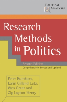 Image for Research methods in politics