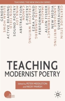 Image for Teaching modernist poetry