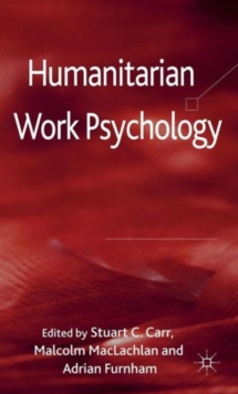 Image for Humanitarian work psychology  : alignment, harmonization and cultural competence