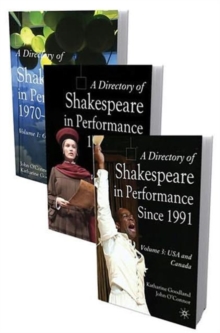 Image for A directory of Shakespeare in performance