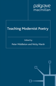 Image for Teaching Modernist Poetry