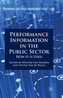 Image for Performance Information in the Public Sector