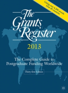 Image for The Grants Register 2013