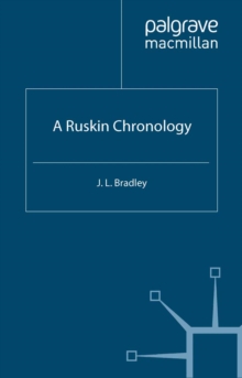 Image for A Ruskin chronology