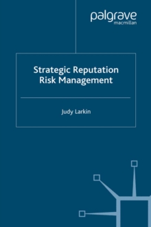 Image for Strategic reputation risk management