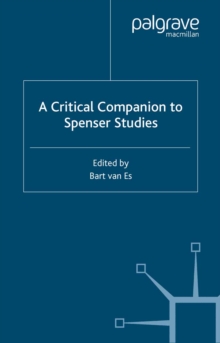 Image for A critical companion to Spenser studies