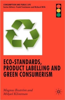 Image for Eco-standards, product labelling and green consumerism